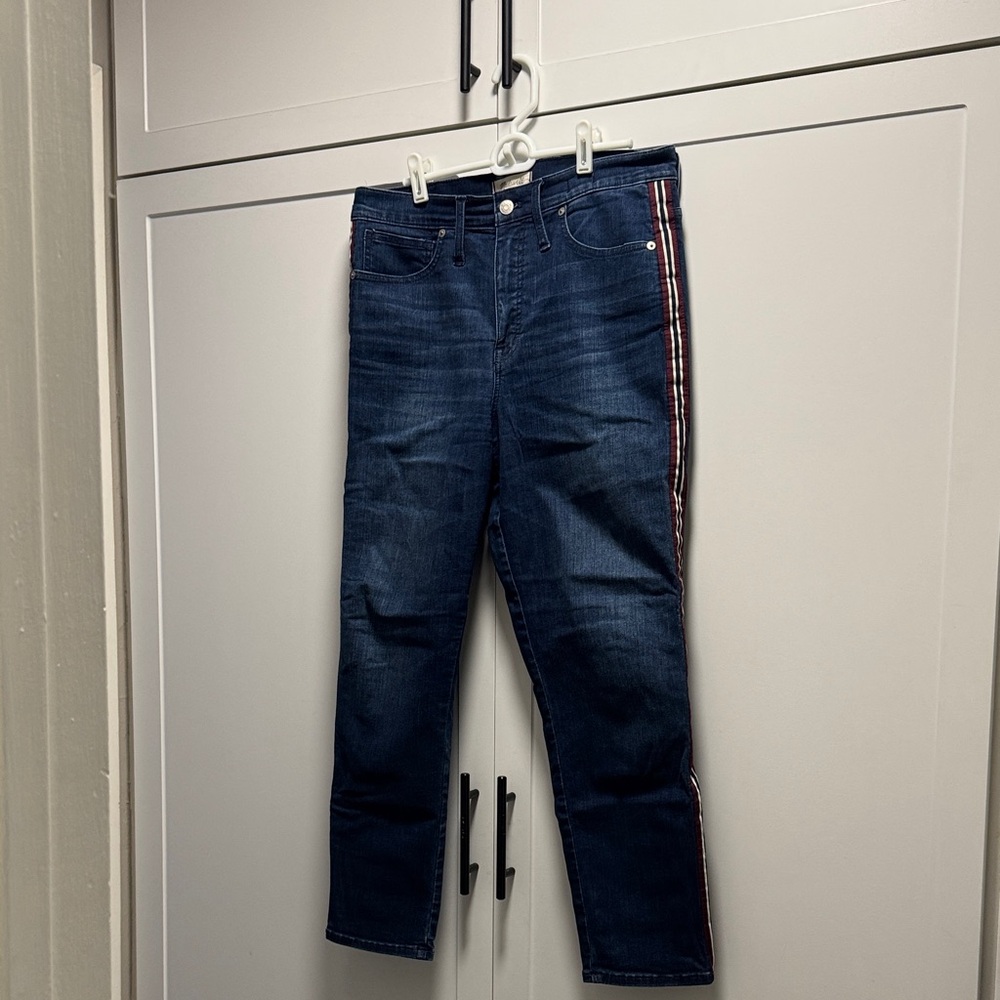 Madewell Stovepipe Stripe Jeans